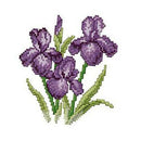 Set Of 2 Flower - Stamped Cross Stitch Kit Embroidery Package For Beginners