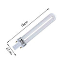 9W Uv White Lamp Tube Light Bulbs CCO Gel Nail Art Replacement Curing Bulb B6H5