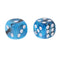 10x Blue Black Dices D6 Six Sided 16mm D6 for MTG RPG Table Board Game Toys