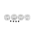 4Pcs Metal 6mm To 12mm Wheel Hex Hub Adapter for WPL 1634 JJRC MN RC Truck  W1C3