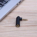 3.5mm Male to Female 90 Degree Adapter Audio Mic Stereo Plug Connector