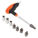Non-Slip Handle Bar Socket Set Repair Tools for  Motorcycle T Handle Socket