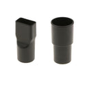 2pcs/set Black Plastic Vacuum Cleaner Adapter Converter Tube Attachment Head