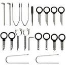 20pcs Set Professional Car Radio Removal Key Tool Kit Audio ToolsJC3c