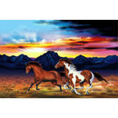 Horse 5D DIY Full Round Drill Diamond Painting Landscape Mosaic Beadworks