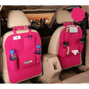Pink Car Seat Back Bag Organizer Storage For iPad Phone Holder Multi-Pocket Felt