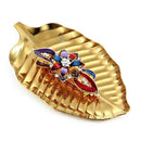 Stainless Steel Towel Trays, Golden Leaf Jewelry Bowl Dish, Muti-Function C I6E6