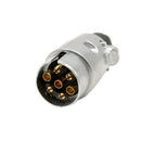 7 Pin Trailer Plug Round Wiring Lights Tow Metal Caravan Truck Boat 12V 12N