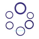 265x Assortment Kit Car HNBR A/C System Air Conditioning O Ring Seals Set Purple