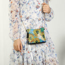 DIY Sunflower Special Shaped Diamond Painting Leather Chain Shoulder Bags