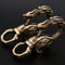 Retro Brass Keychain Dragon Shape Carabiner Keychain