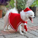 Teddy Dog Cloak Hat Dress Costume Set Christmas Funny Party Mantle Dress Up SN9F