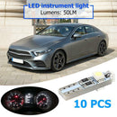 10pcs Car T5 3 LED SMD 3528 LED Light Bulbs for Instrument Cluster Lamp