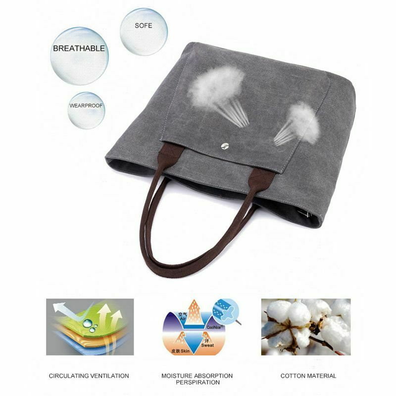 Women's Bags Shoulder Bag Solid Canvas Bag Totes Female Canvas Handbags Lad S4C3