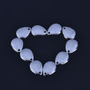 10pcs Fishing Flattie Attractor Spinner Blades Smooth Nickel Spoons Plaice JR