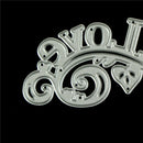 DIY Love Border Decor Metal Cutting Dies Stencils for Scrapbooking Album CardsM&