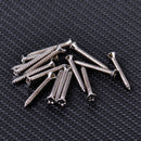 16pcs Pack Guitar Bass Straplocks End Pin Buttons Cushion Screws Chrome Steel