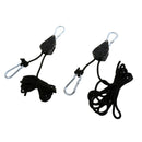 1 Pair Heavy Duty Adjustable Rope Ratchet Hanger Grow Light Reflector Max 150lbs