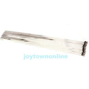 100PCS 300x4.6mm Stainless Steel Exhaust Wrap Coated Locking Cable Zip Ties