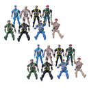 20pcs Plastic Special Force Action Figures 9cm Army Men Soldier Playset