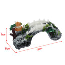 Aquarium Hide Hut Artificial Bridge Wonderful for   Tank Landscape Decor