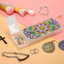 DIY Mandala Special Shaped Diamond Painting Students Pencil Storage Case