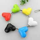 1Pc mini cute heart-shaped 3.5mm double jack adapter to earphone connector A JR