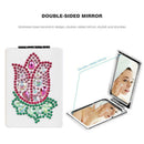 DIY Flower Special Shaped Diamond Painting Mini Rectangle Makeup Mirror