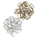 40Pcs Metal Vest Buckle Adjustable Suspender Slide For Bags Strap Belt Craft