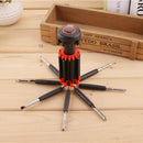 Multifunction 8 In1 Screwdriver Craftsman Repair Tools Set Kit W/ LED Light BVH