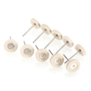 10pcs 25mm Wool Felt Polishing Buffing Drill Grinder Wheel Brushes For Rotary