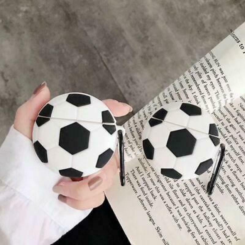 Fashion Soccer Pattern Protective Case Shockproof Silicone Cover for Airpods 1/2