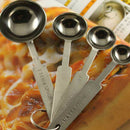 4pcs Stainless Measuring Spoons Tea Coffee Cooking Baking Measure Scoop Cup