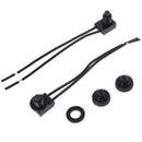 2PCS 12V Waterproof Push Button On-Off Switch With 4" Lead Wire Black ME