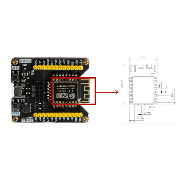 ESP8266 ESP-01S Serial Net Wifi Wireless Transceiver Module Board Breakout