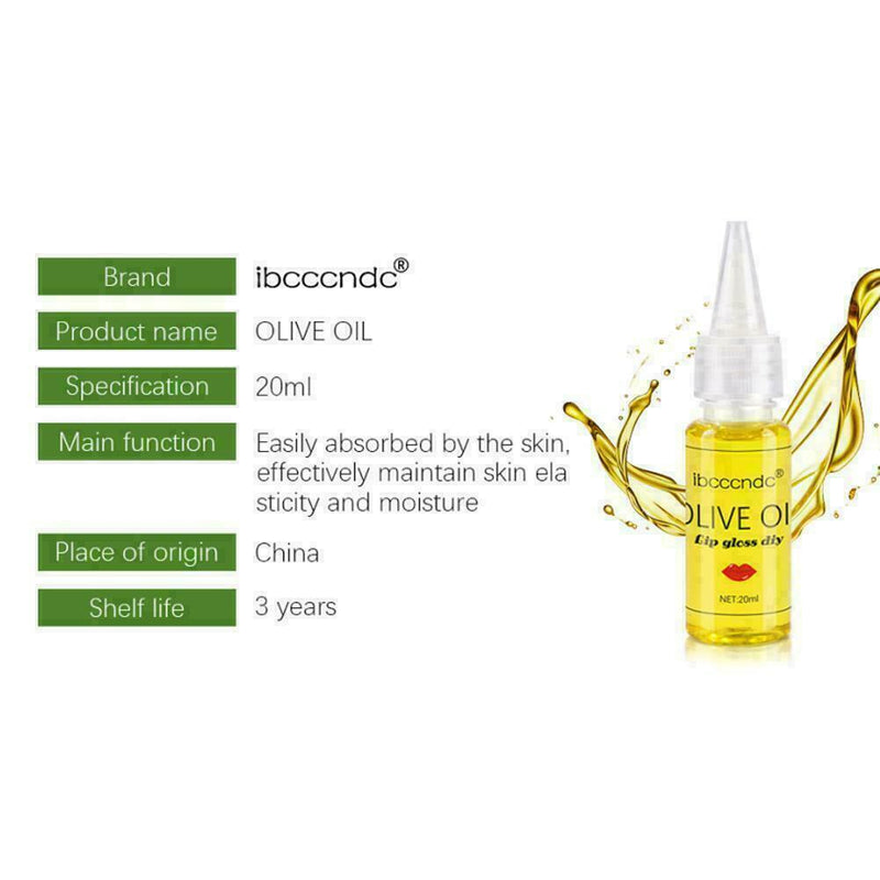 20ml DIY Lip Gloss Making Accessories Water Soluble Olive Hydrating Oil E2W I7M5