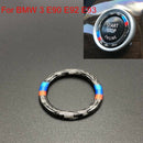 Replacement Carbon Fiber Car Engine Start Stop Ring Trim For BMW 3 E90 E92 E93