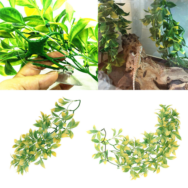 2x Reptile Vivarium Decoration Aquarium Ornament Artificial Ivy Vines 30cm/50cm