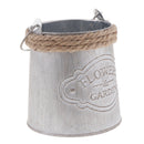 1xDecorative Metal Garden Flower Container Display Bucket Blcony Display