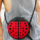 Ladybug Cute Children'S Shoulder Bag Personality Wild Purse Mini Accessorie P2R5