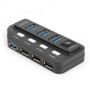7 Port USB 3.0/USB 3.1 Hub Splitter High Speed USB3.0 Adapter for PC Laptop