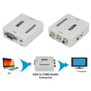Premium Computer VGA to AV TV Composite RCA S-Video Scan Converter 1080P