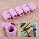 5 Ceramic Nozzle Gas Lens Cups Kit fit for TIG Welding Torch WP-9 WP-20 WP-25 Hf