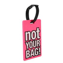 Name Address Label Watermelon Red Soft Plastic Not Your Bag Pattern Luggage Z6C8