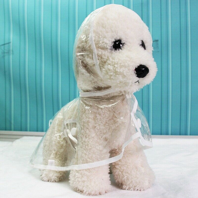 Fashion Pet Clothes Dog Raincoat Transparent Rain Coat Waterproof Pets Rain