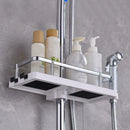Bathroom Kitchen Corner Storage Rack Wall Makeup Organizer AU Shelf Shower B7E4