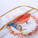 Cartoon Full Sleeve Baby Bib Waterproof Paint Feeding Apron (Orange Rabbit)