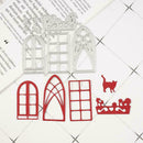 DIY Windows Shaped Cutting Die Carbon Steel Stencil Cutting Dies X0L0