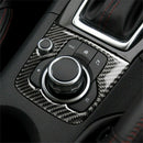 Carbon Fiber Dashboard Gear Box Shift Frame Trim Cover for Mazda 3 Axela 20