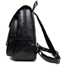 Fashion Women'S Backpack Teen Leather Fit Teen Girl Casual Black Backpack L